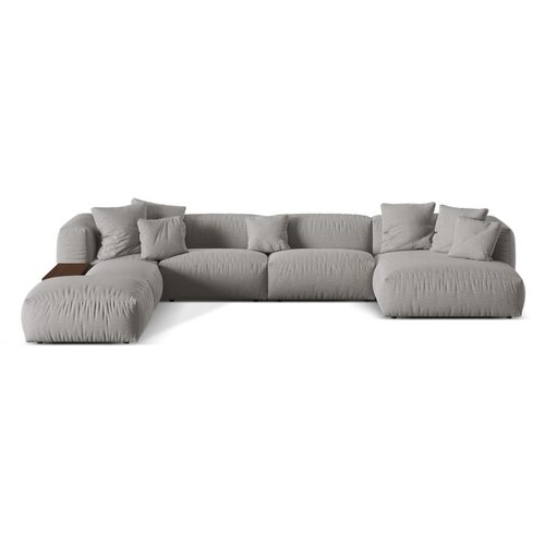 Micadoni Svijetlo siva kutna garnitura (s lijevim kutom/u obliku slova &amp;quot;U&amp;quot;) Martina &amp;ndash; Home Slike