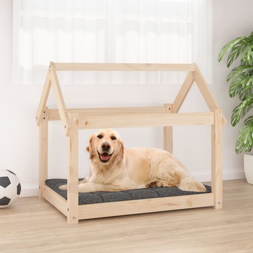 VidaXL Krevet za pse 81x60x70 cm od masivne borovine Slike
