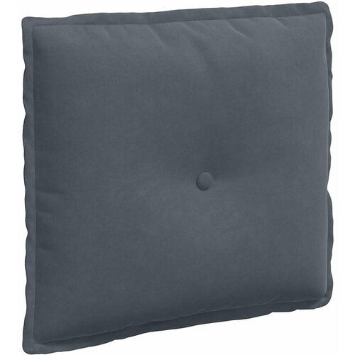 vidaXL Poglavni vzglavnik Temno siva 50 x 45 cm Žametna tkanina Cene