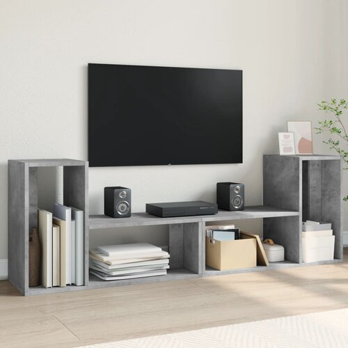 VidaXL TV ormarići 2 kom Siva betona 75x30x50 cm konstruirano drvo Slike