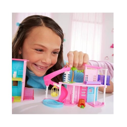Barbie land mini kuća sa dugačkim toboganom Slike