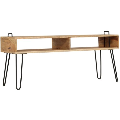 Maison Chic TV omarica - TV stojalo - Televizijska omarica iz trdnega mangovega lesa 110x35x45 cm, (21699457) Slike