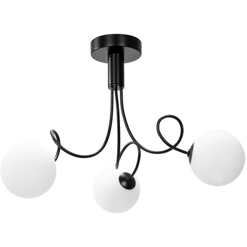 Toolight stropna svjetiljka sa staklenom kuglom APP1154-3CP black Slike