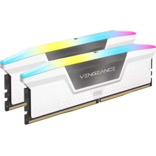 Corsair Vengeance RGB DDR5 - 32 GB (2 x 16 GB) - 6000 MT/S C36 - Intel XMP 3.0 - White pomnilnik za računalnik, (20528013)