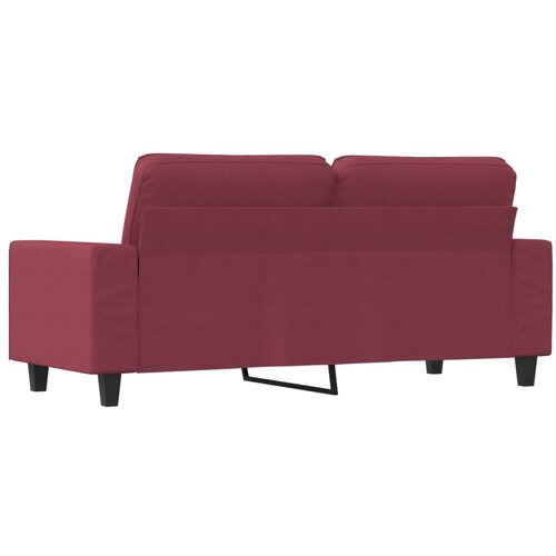  Dvosjed od tkanine crvena boja vina 140 cm Slike