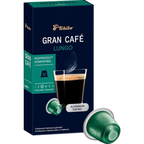 TCHIBO kapsule Gran Café Lungo za Nespresso aparate 10/1, Zelene Cijene
