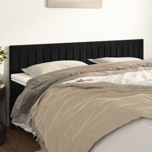 vidaXL Uzglavlja 2 kom crna 100x5x78/88 cm baršunasta Cijene