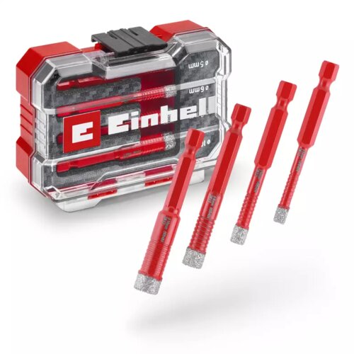 Einhell XS-CASE 4 kom set dijamantskih burgija za keramiku E6.3-1/4&amp;quot; Slike
