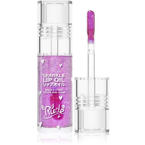 Rude Cosmetics Manga Collection Sparkle Lip Oil tonirno olje za ustnice z vlažilnim učinkom odtenek Grape 4 g Cene