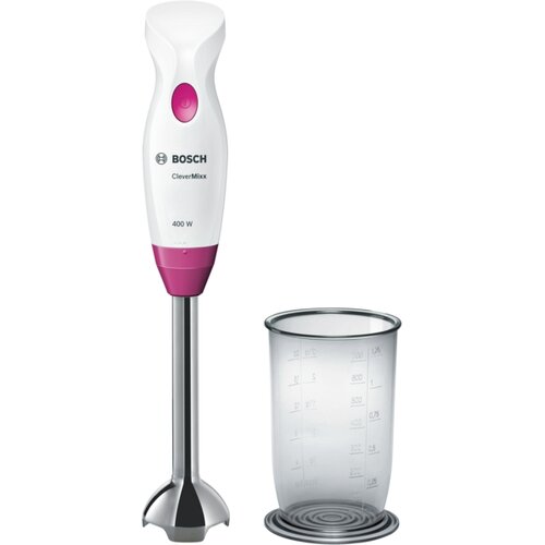 Bosch &amp;Scaron;tapni mikser MSM2410PW 400 W s posudom za miksanje bijela, ljubičasta Slike