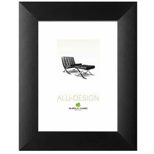 BUBOLA E NAIBO Aluminijast okvir za slike Alu-Design (13 x 18 cm, črn, širok okvir)