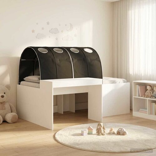  Krevet s Tunnels 3 kom. Bijela i crna Konstruirano drvo Smeđa 100 x 203 cm Slike