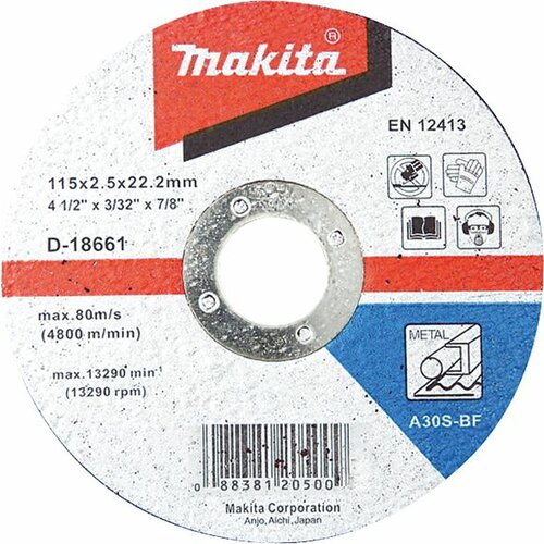 Makita Brusni disk sa presovanim centrom 125x3mm D-18574 Slike