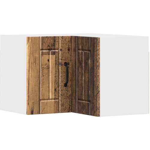  Zidni kutni ormar Lucca Staro drvo 57 x 57 x 40 cm Slike