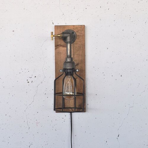 Opviq Pp167 woodenblack wall lamp Cene