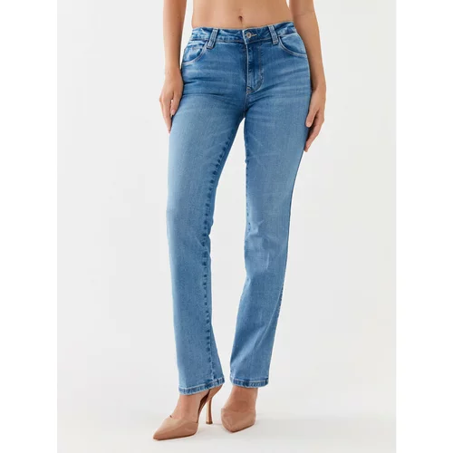 Guess Jeans hlače W3YA15 D52F2 Mornarsko modra Skinny Fit