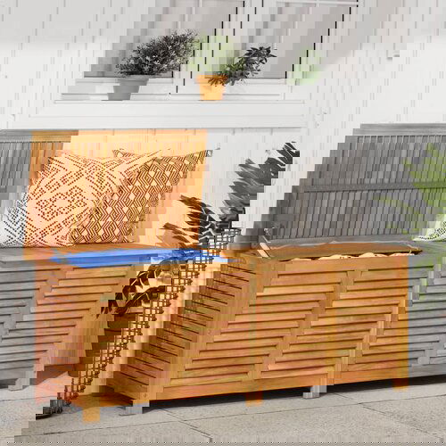  The Living Store Vrtna &amp;scaron;katla za shranjevanje 150x50x56 cm trden akacijev les - Vrtna &amp;Scaron;katla Za Shranjevanje, (21443947) Slike