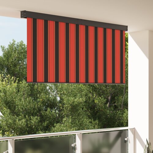 vidaXL Zunanja Rolfa Črtasto Prilagodljiva oranžna in rjava 220 x 250 cm blago Cene
