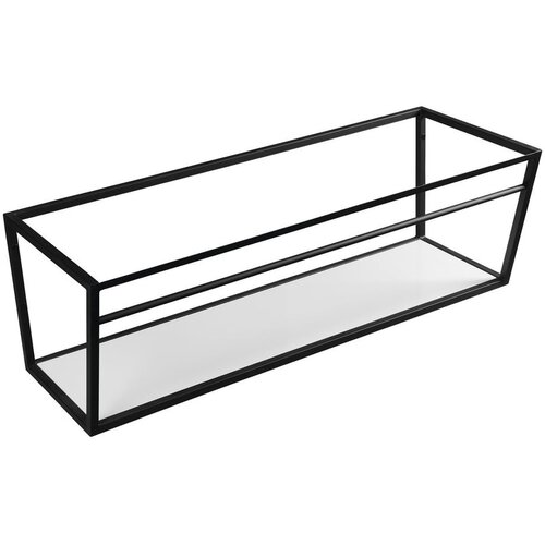 Sapho Bijelo/crno željezno zidno postolje ispod umivaonika 120x40 cm Ska – Cijene