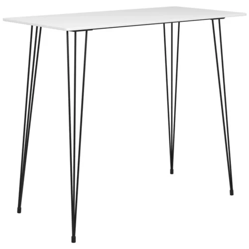  Barska miza bela 120x60x105 cm