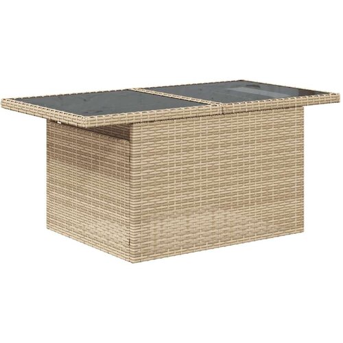 VidaXL 11-dijelni set vrtnih sofa od poliratana s jastucima bež Slike