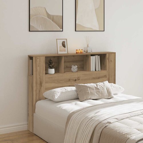 Ormarić s uzglavljem Artisan hrast 140x18,5x102,5 cm Konstruirano drvo Cijene