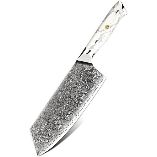IZMAEL Damaskasti kuhinjski nož YU-37512 - Cleaver / Bijela Cijene