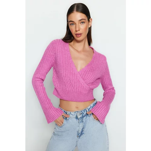 Trendyol Sweater - Pink - Slim fit