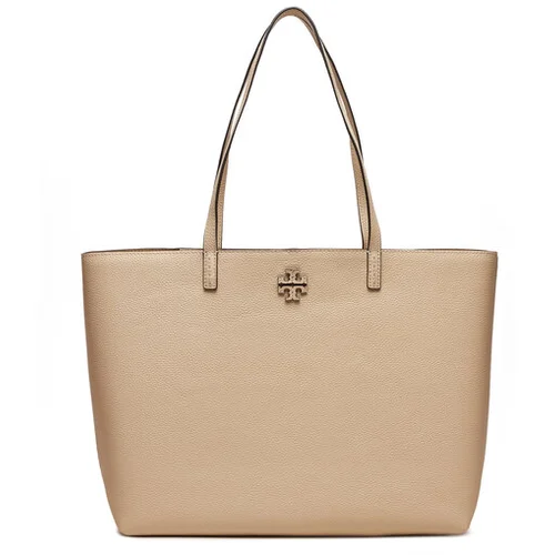 Tory Burch Ročna torba Mcgraw Tote 152221 Écru