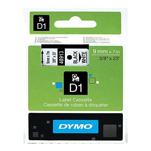 Dymo Trak Dymo D1 409130, 9 mm 7 m (črna/bela), original Slike