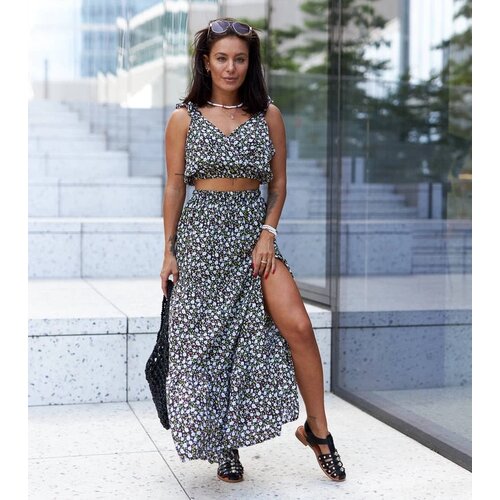 UR/CEO Black set with top and skirt Alvisa Cijene