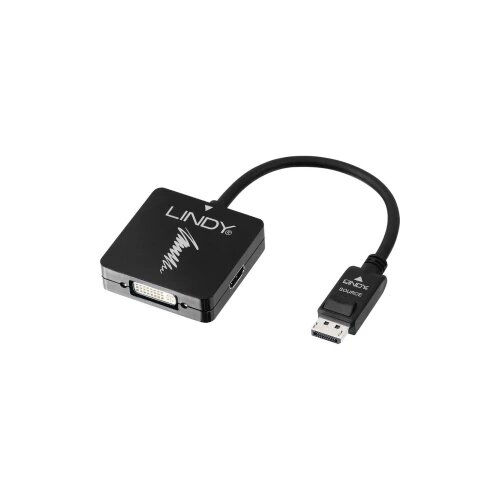 Lindy 41028 DisplayPort / HDMI / VGA / DVI pretvarač [1x muški konektor DisplayPort - 3x ženski konektor HDMI, ženski ko Cijene