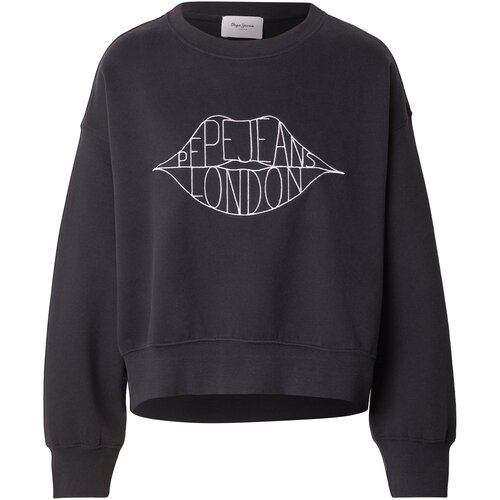 PepeJeans Sweater majica antracit siva / bijela Cijene