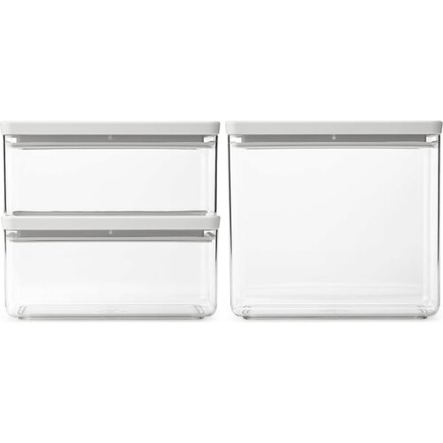 Brabantia Zložljiva kvadratna posoda za shranjevanje, Light Grey - Set 2 (2x 1,5 L und 2x 3,5L) Cene