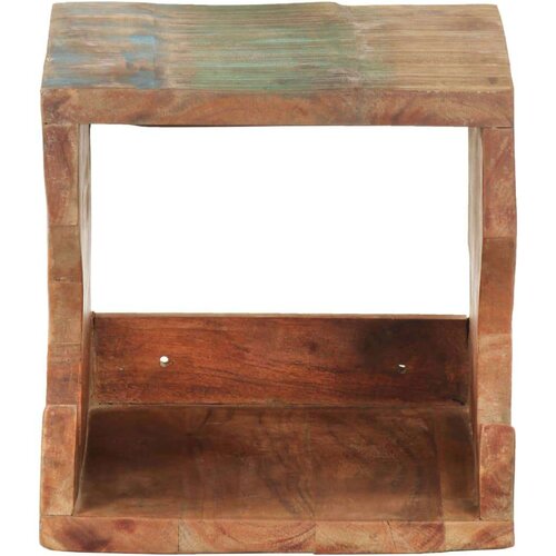 VidaXL stensko stojalo za kolo 35x25x25 cm trden predelan les Slike
