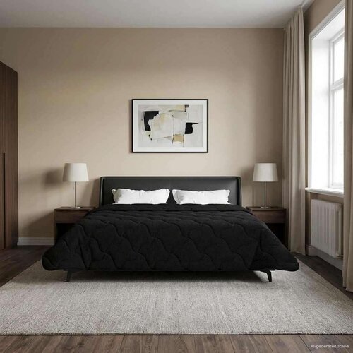  Ljetni pokrivač Crna 240 x 260 cm Mikrofibra i teddy flis - Crna 260 x 240 cm Cene