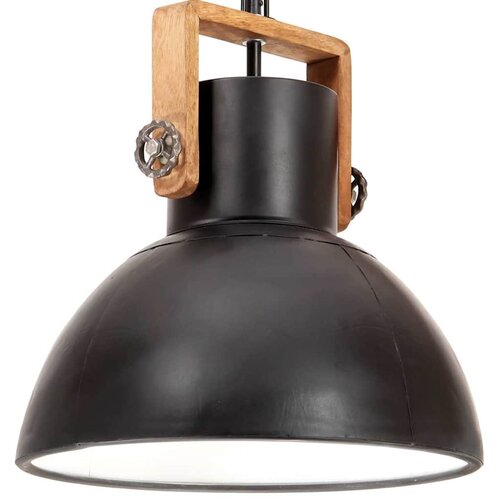  Industrijska viseća svjetiljka 25 W crna okrugla 40 cm E27 Slike