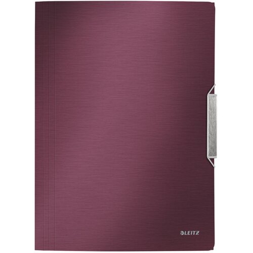  FASCIKL KLAPA S GUMICOM PP A4 STYLE LEITZ 39770028 BORDO Cene