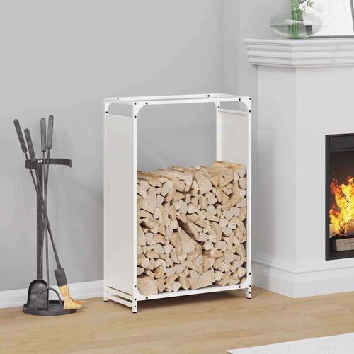 Stalak za drva bijeli 60x28x90 cm Hladno valjani čelik Cijene