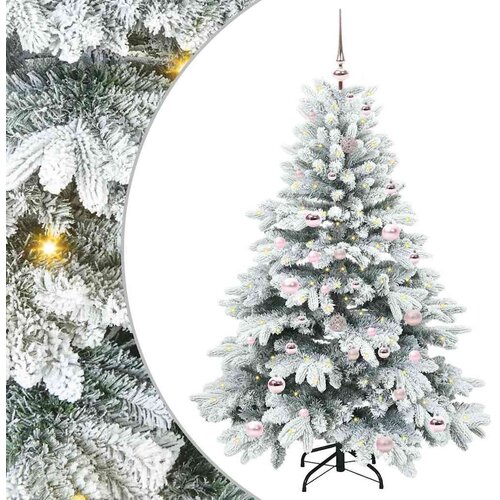 vidaXL Umestno božično drevo med 150 LED Zelena 150 cm PE in PVC Cene