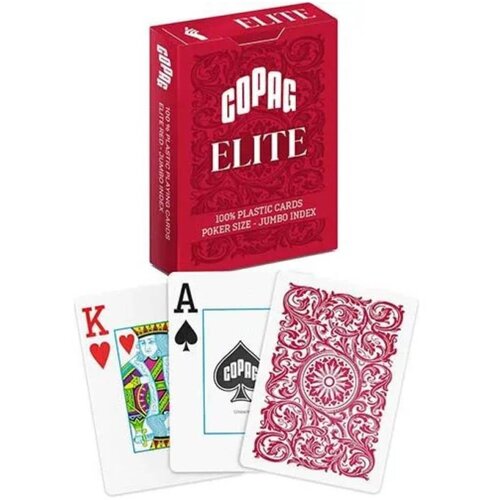 Copag Karte - Elite - Jumbo - Red Cene