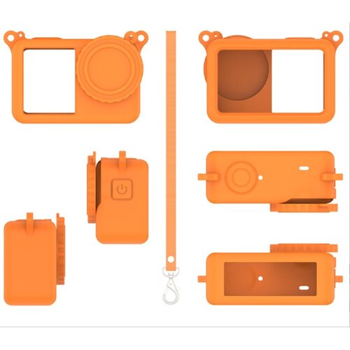 INF Silikonski ovitek za DJI Osmo Action 6 - oranžen, blaženje udarcev, (5000266917) Cene
