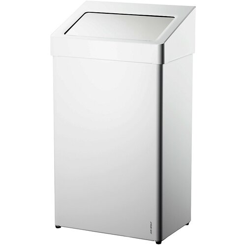 Air Wolf Zbiralnik odpadkov s pokrovom, prostornina 60 l, ŠxVxG 400 x 726 x 258 mm, nerjavno jeklo, belo praškasto lakirano Cene