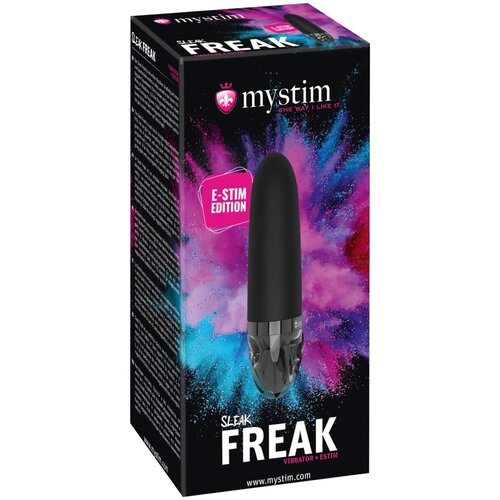 Mystim Sleak Freak E-Stim - električni vibrator za polnilec (črn) Cene