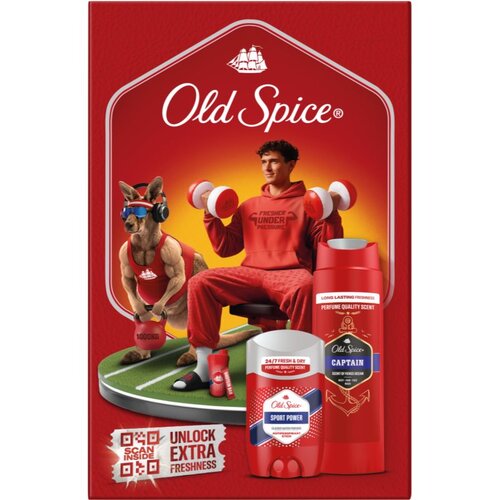Old Spice Sport Power &amp;amp; Captain Gym Set poklon set Slike