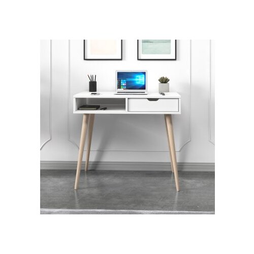 Hanah home Hanah Kućni radni sto sa policama Ponuda, 90x80x60 cm, Bijela Slike