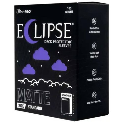 Ultra PRO Matte Eclipse Standard Deck Protector Sleeves 105 - Royal Purple Cene
