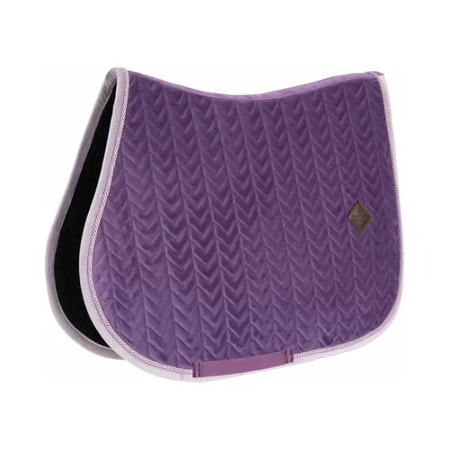Kentucky Horsewear Skakalna podsedelnica "Velvet Contrast" - royal purple