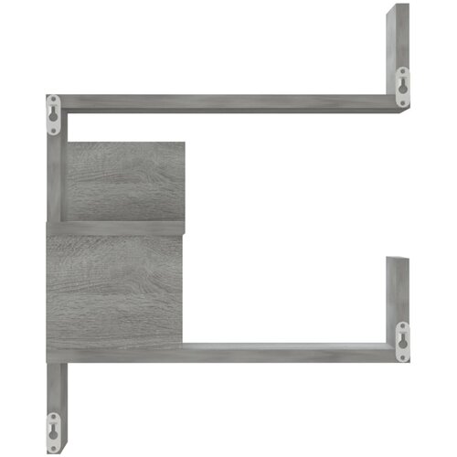  Kutna zidna polica hrast sonoma 40x40x50 cm konstruirano drvo Slike
