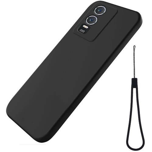 INORCO Ovitek za telefon iz tekočega silikona za vivo Y76s/Y76 5G, mehka podloga, hrbtni pokrov proti praskam s trakom, (22034021) Cene